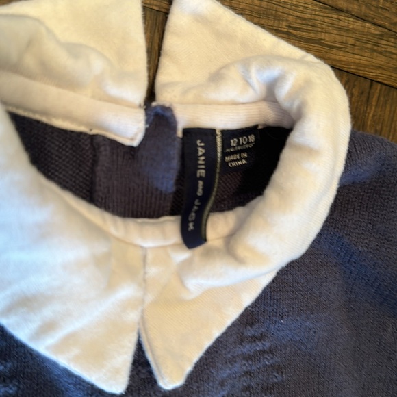 Janie and Jack collared sweater one-piece 12-18 mon - Picture 2 of 3